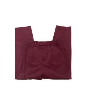 NWOT F21 Burgundy trousers S